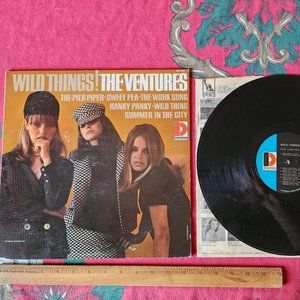 Vintage The Ventures Wild Things Record LP Dolton Liberty 1966